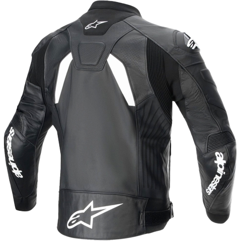 Alpinestars GP plus R 4 Airflow mustavalkoinen nahkainen moottoripyörätakki
