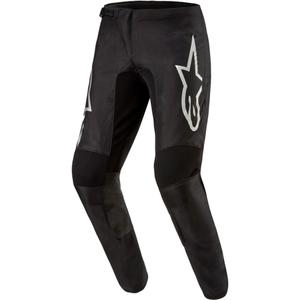 Alpinestars Fluid Graphite Motocross-housut musta ja hopea