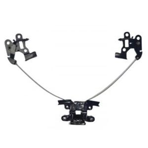 LS2 FF901 moottoripyöräilykypärän leuanvaihtomekanismi mustana.