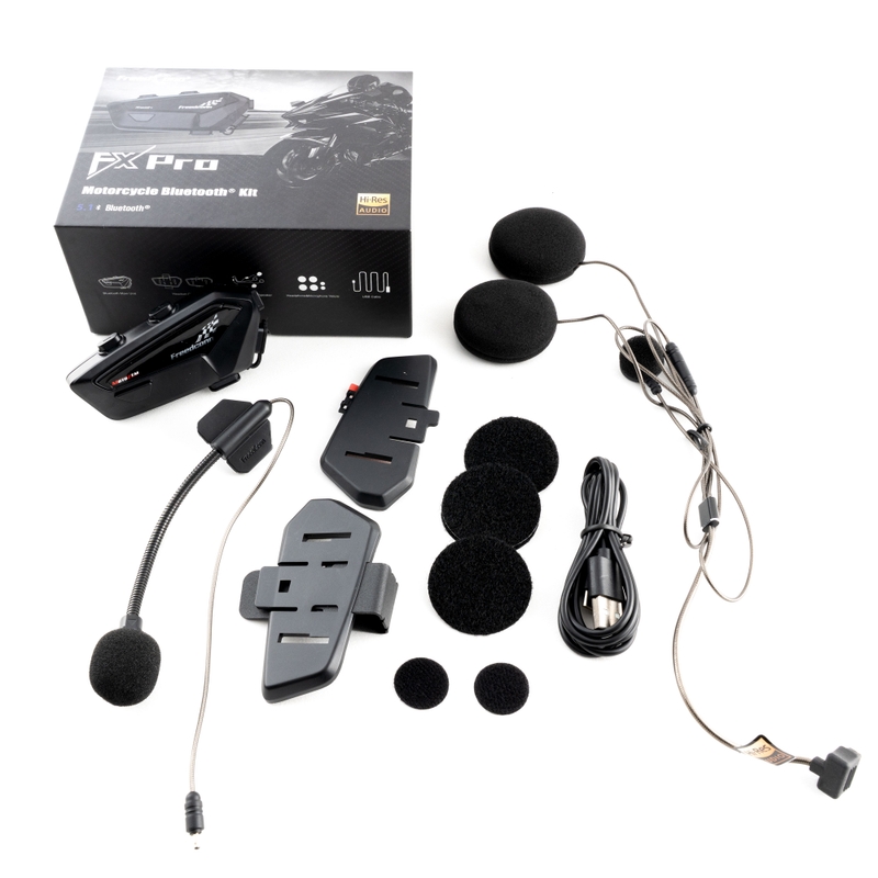 Bluetooth-sisäpuhelin FreedConn FX PRO Mesh MotoZem musta