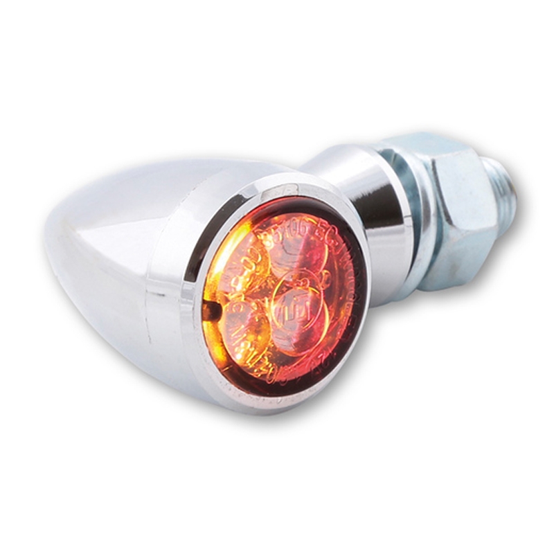 Highsider Smart Sixteen Bullet LED 3in1 kromi moottoripyörän vilkut