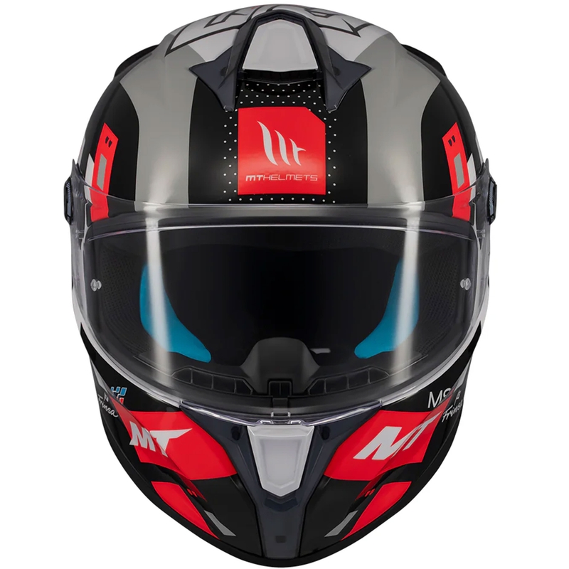 MT Targo S integroitu moottoripyöräilykypärä SERGIO GARCIA musta-harmaa-punainen