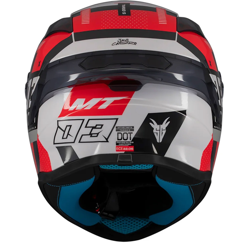 MT Targo S integroitu moottoripyöräilykypärä SERGIO GARCIA musta-harmaa-punainen