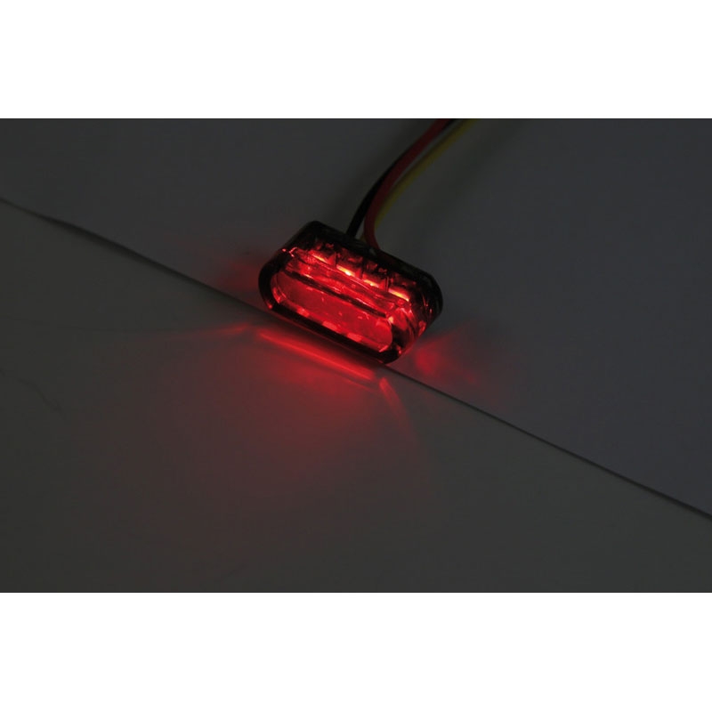 Moottoripyörän takavalo Highsider Smart Module 1 LED savunharmaa