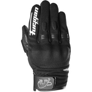 Naisten Furygan Jet Lady D3O® Evo Mustavalkoiset moottoripyöräkäsineet