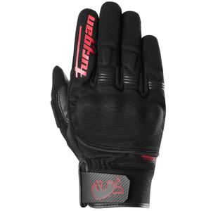 Moottoripyöräkäsineet Furygan Jet D3O Evo musta ja punainen