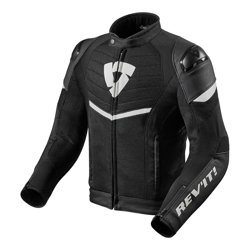 Bunda na motorku Revit Mantis černo-bílá výprodej