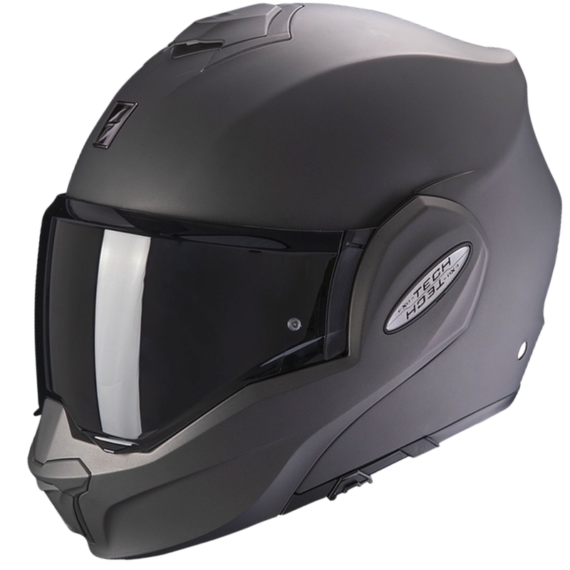 Taitettava moottoripyöräilykypärä Scorpion EXO-TECH EVO Solid matta antrasiitti