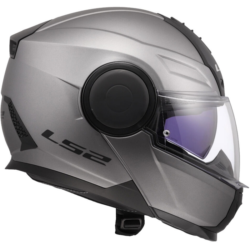 LS2 FF902 Scope II Solid matt titaani flip-up moottoripyöräilykypärä