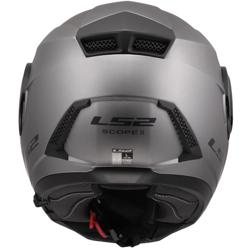 LS2 FF902 Scope II Solid matt titaani flip-up moottoripyöräilykypärä