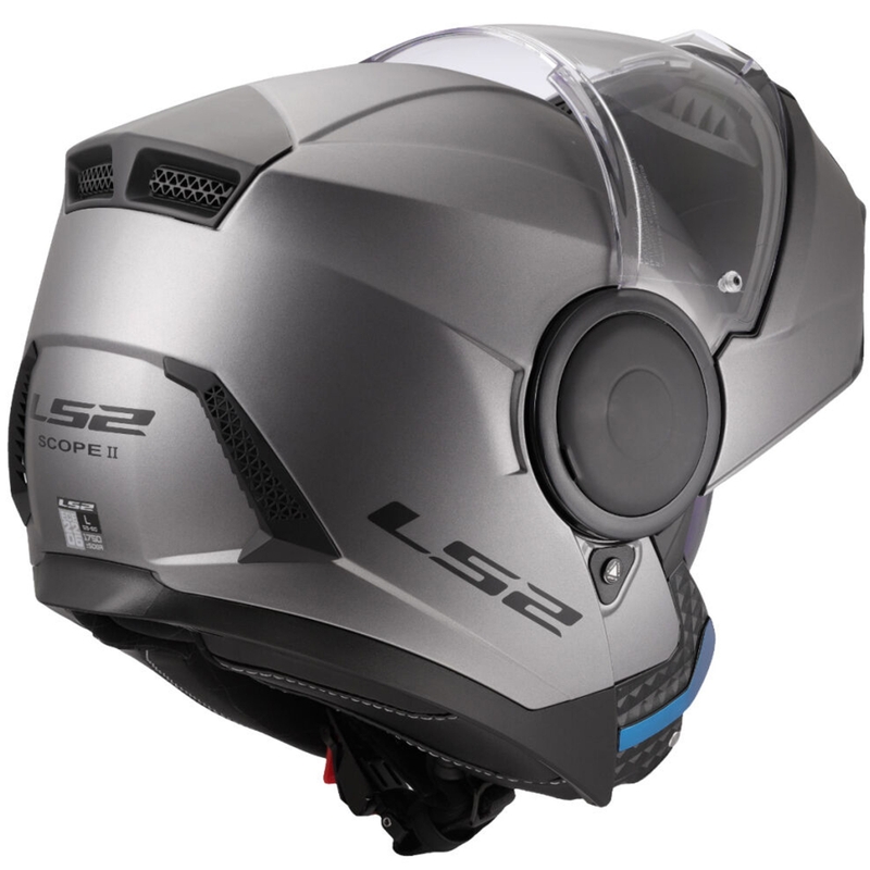 LS2 FF902 Scope II Solid matt titaani flip-up moottoripyöräilykypärä