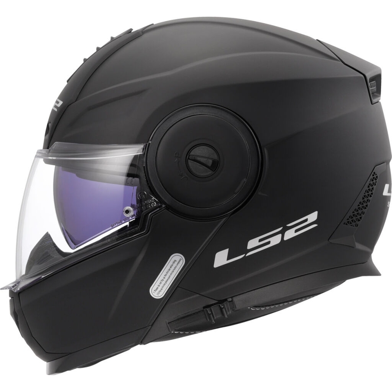 LS2 FF902 Scope II Solid Matte Black Flip-up moottoripyöräilykypärä