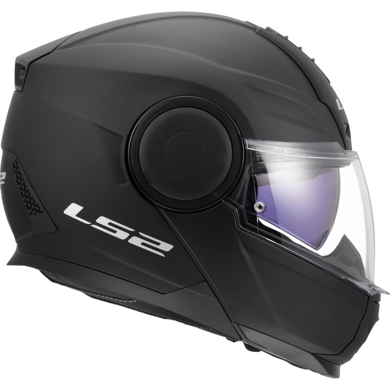 LS2 FF902 Scope II Solid Matte Black Flip-up moottoripyöräilykypärä