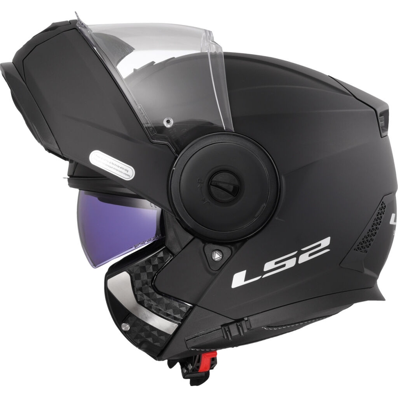 LS2 FF902 Scope II Solid Matte Black Flip-up moottoripyöräilykypärä