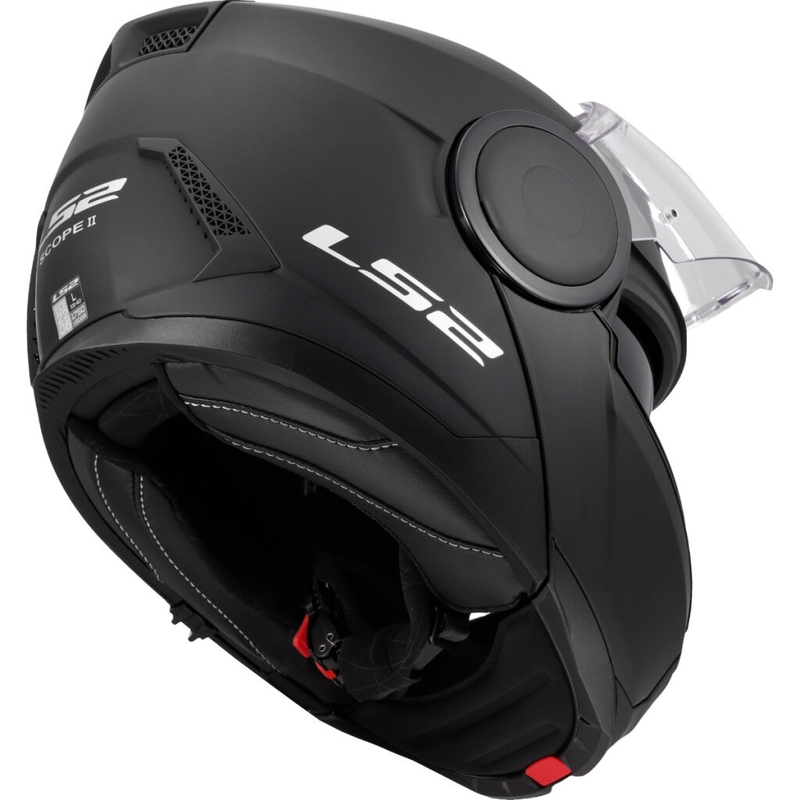 LS2 FF902 Scope II Solid Matte Black Flip-up moottoripyöräilykypärä