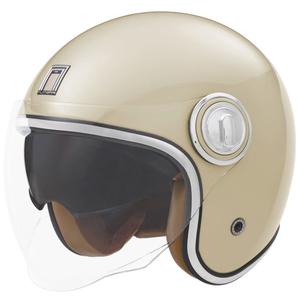 Avoin moottoripyöräilykypärä NOX PREMIUM Heritage kerma valkoinen