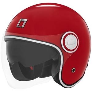 Avoin moottoripyöräilykypärä NOX PREMIUM Heritage punainen
