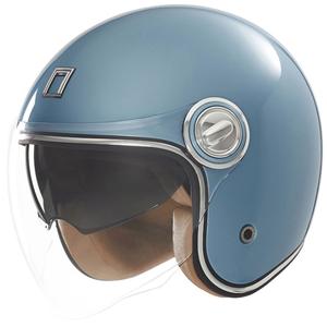 Avoin moottoripyöräilykypärä NOX PREMIUM Heritage turkoosi