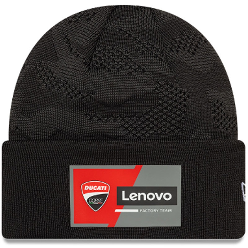 Team Wide Cuff Knit Ducati Cap musta