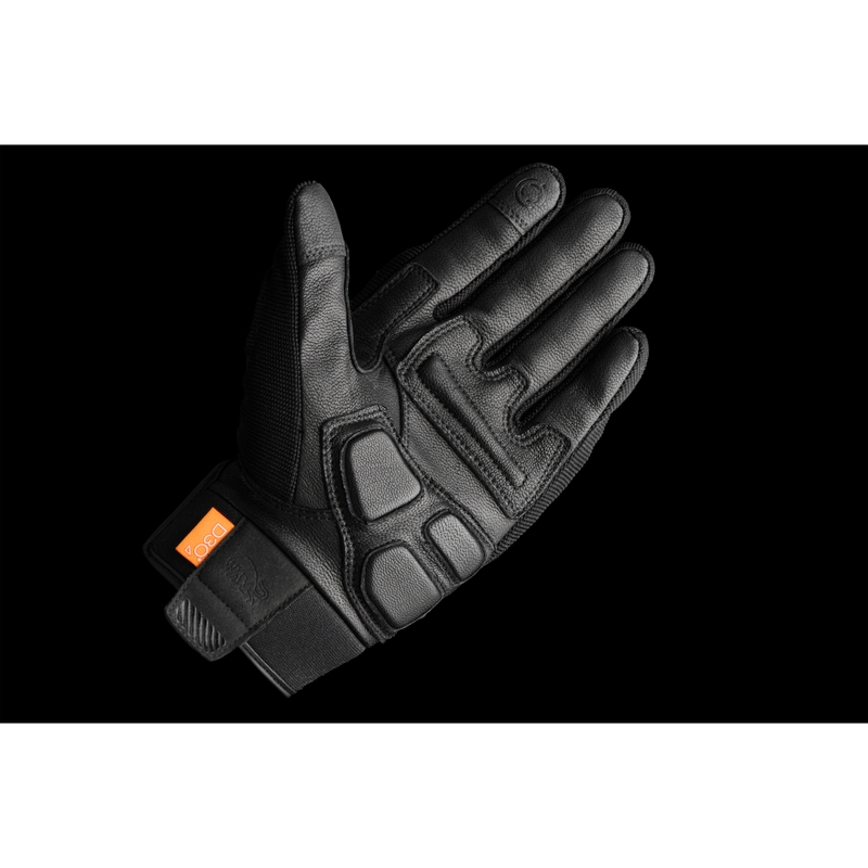 Moottoripyöräilykäsineet Furygan Jet D3O Evo musta ja sininen