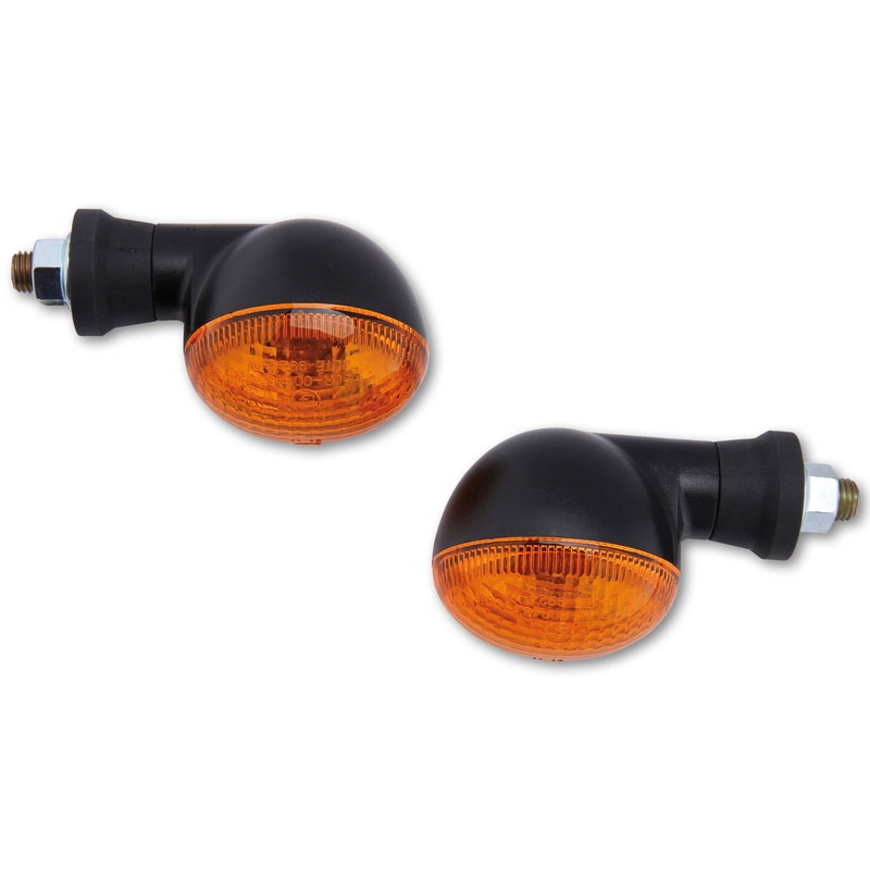 Highsider Smart Mini Musta ja oranssi moottoripyörän vilkut