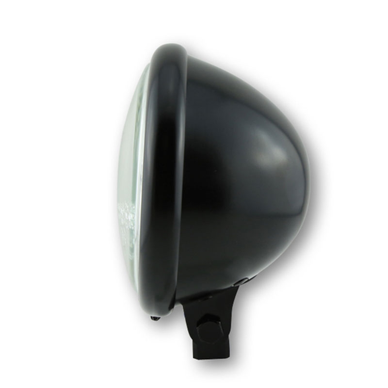 Highsider Smart Bates Style 5 3/4 tuuman ajovalo, jossa on kirkas lasi musta