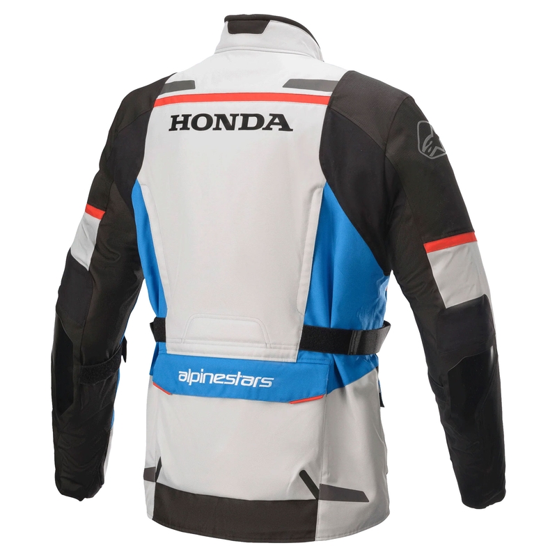 Moottoripyörätakki Alpinestar Andes Drystar Honda harmaa-musta-sininen-punainen