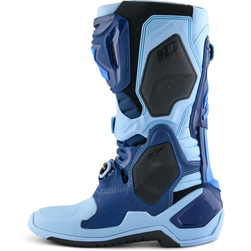 Alpinestars Tech 10 rajoitettu painos Steelers sininen ja vaaleansininen moottoripyörä saappaat
