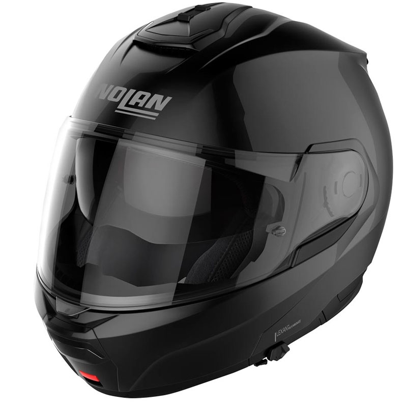 Nolan N100-6 Classic N-COM 3 musta flip-up moottoripyöräilykypärä