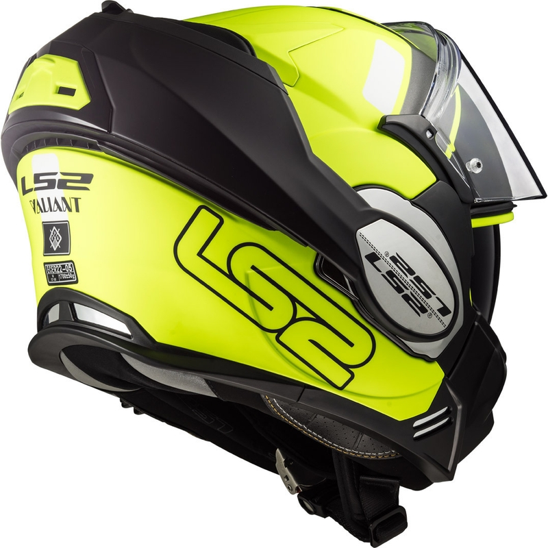 Překlápěcí přilba na motorku LS2 FF399 Valiant Prox černo-fluo žlutá