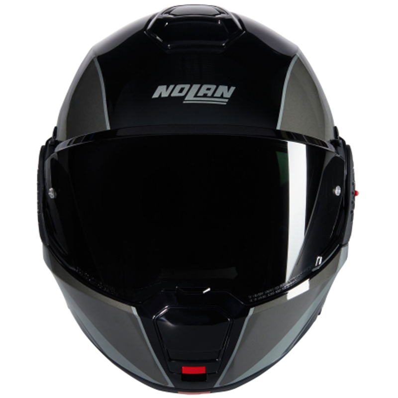 Nolan N120-1 Verniciatura Speciale N-COM 341 musta-harmaa kokoontaitettava moottoripyöräilykypärä.