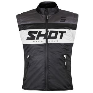 Moottoripyöräliivi Shot Bodywarmer Lite musta ja valkoinen