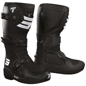 Shot Race 4 Musta moottoripyörä saappaat