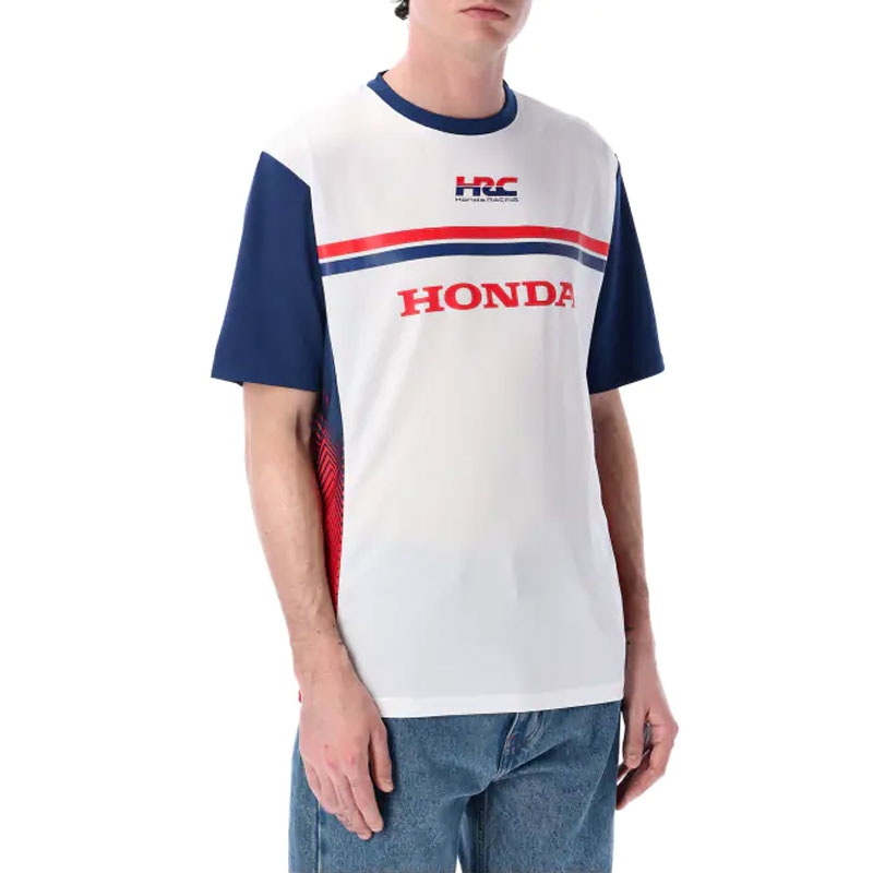 T-paita Honda HRC Tekninen kangas valkoinen