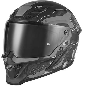 Integroitu moottoripyöräilykypärä NOX Exlusiv Goliath Berserk matta musta-titaani