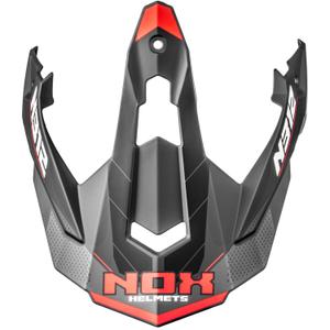 Moottoripyöräilykypärän visiiri NOX N312 Vapor matta musta-punainen