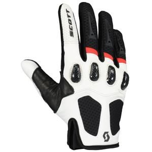 Moottoripyöräkäsineet SCOTT ASSAULT musta-punainen