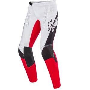 Alpinestars Techstar rajoitettu painos Deep black-white-fluo red-orange motocross housut