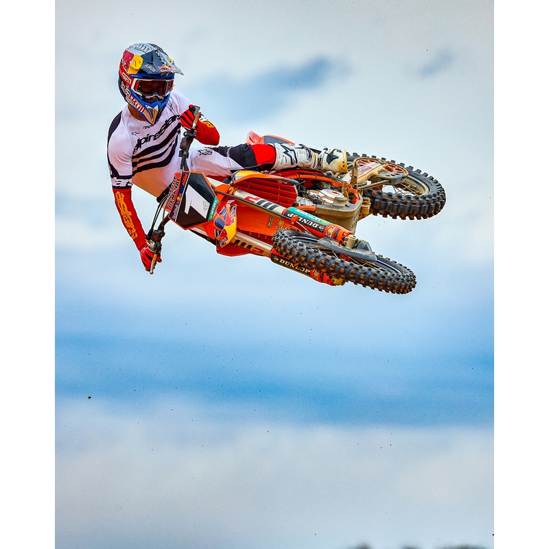 Alpinestars Techstar rajoitettu painos Deep black-white-fluo red-orange motocross housut