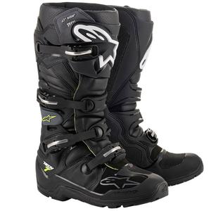 Alpinestars Tech 7 Enduro Drystar Musta-Harmaa-Fluo Keltainen Moottoripyöräilykengät