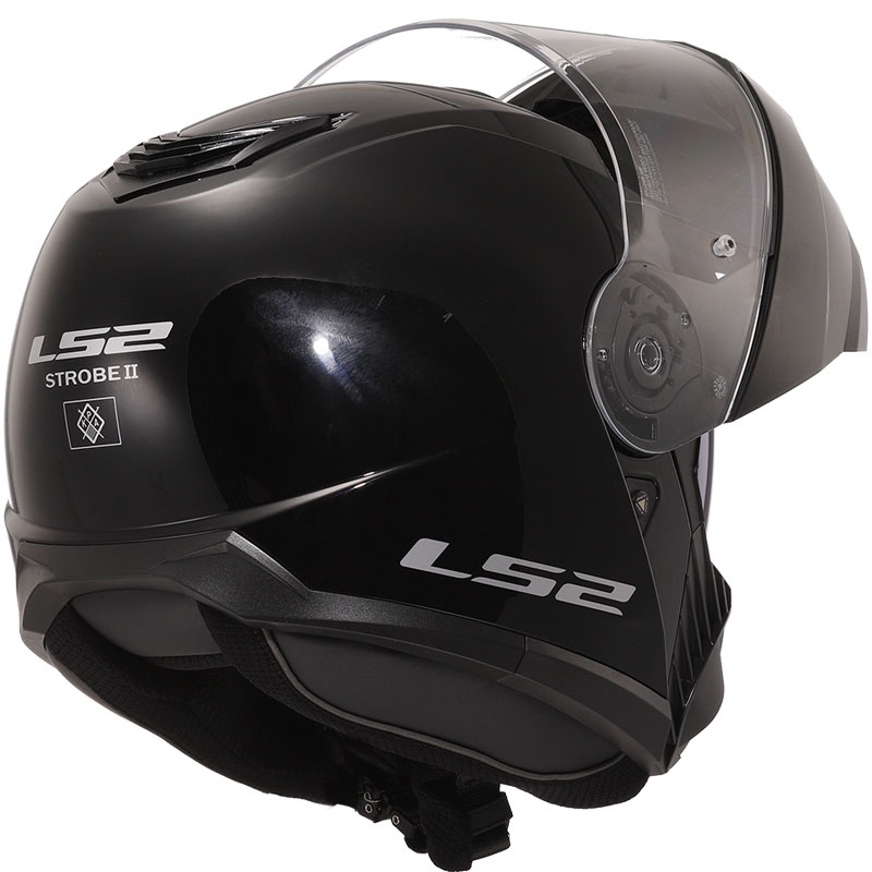 Flip-up kypärä LS2 FF908 Strobe II musta kiilto