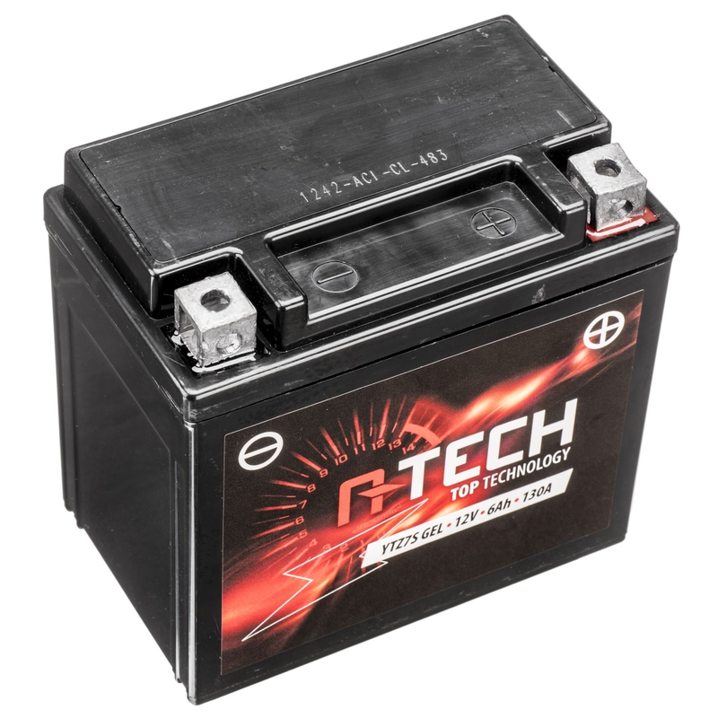 Geeliakku A-TECH 12V, YTZ7S GEL, 6Ah, 130A, huoltovapaa.