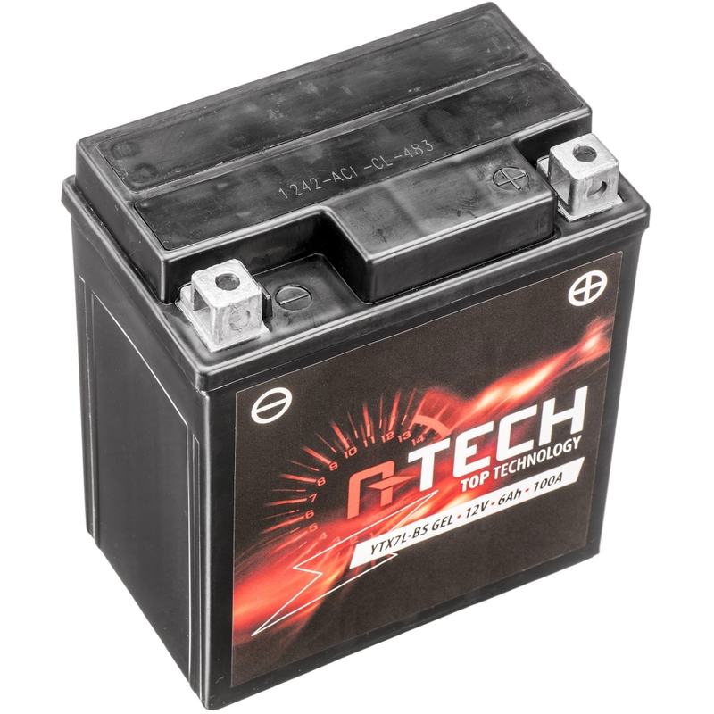 Geeliakku A-TECH 12V, YTX7L-BS, 6Ah, 100A, huoltovapaa
