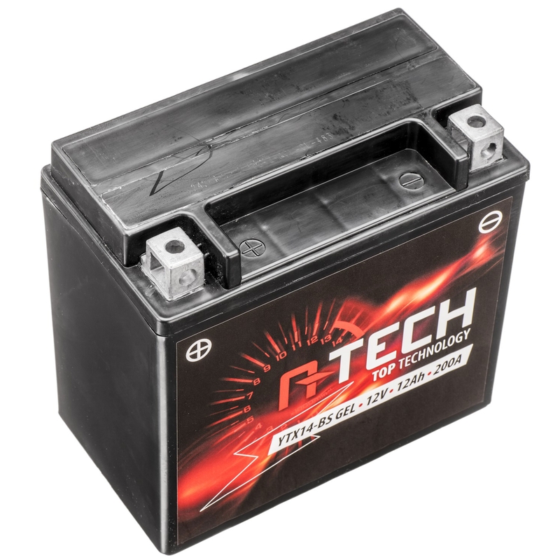 Geeliakku A-TECH 12V, YTX14-BS, 12Ah, 200A, huoltovapaa.