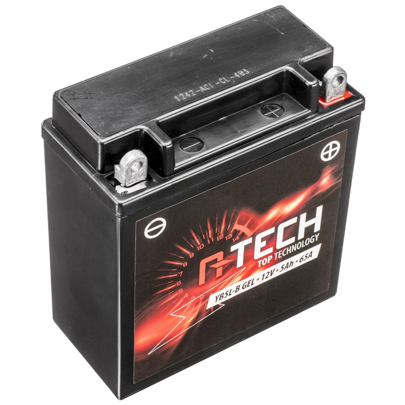 Geeliakku A-TECH 12V, YB5L-B, 5Ah, 65A, huoltovapaa.