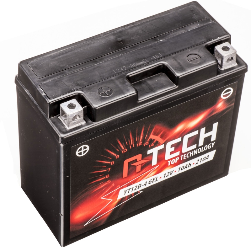 Geeliakku A-TECH 12V, YT12B-4, YT12B-BS, 12V, 10Ah, 210A, huoltovapaa.
