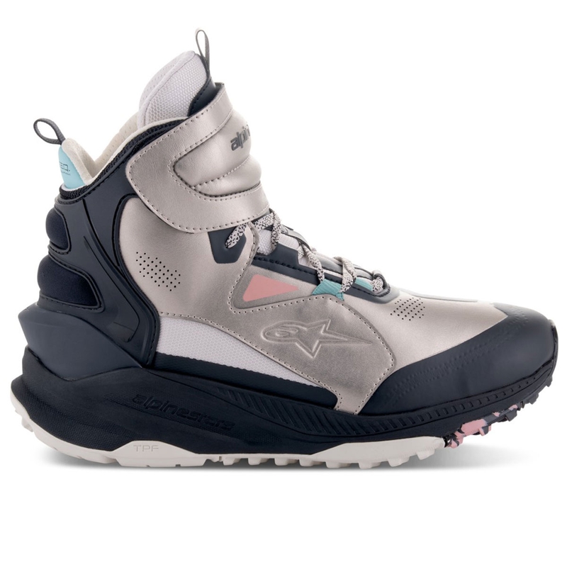 Alpinestars Speedstreet beige-koralli-musta-siniset moottoripyöräsaappaat