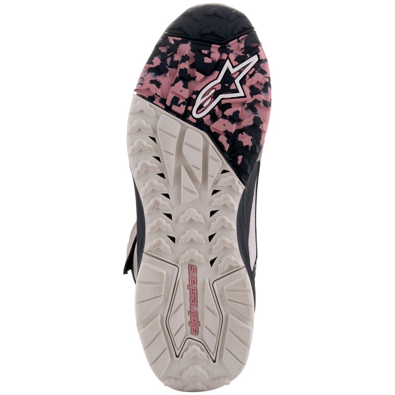 Alpinestars Speedstreet beige-koralli-musta-siniset moottoripyöräsaappaat