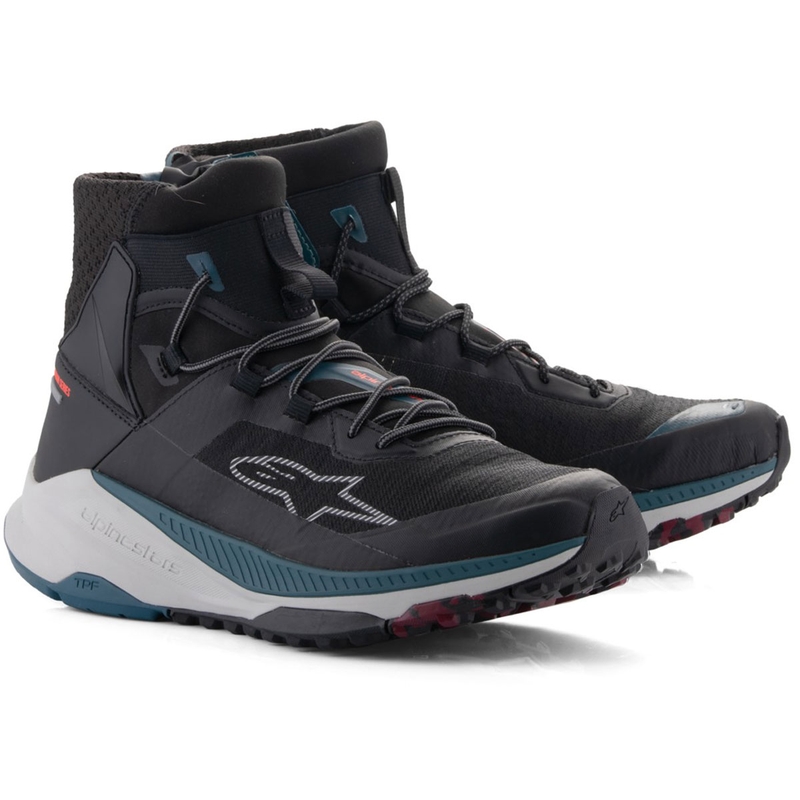 Alpinestars Speedforce XR Musta-Sininen-Vihreä-Harmaa Moottoripyöräilykengät
