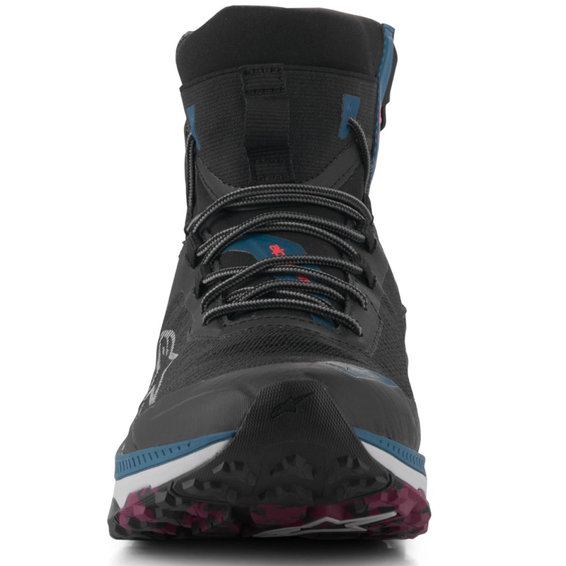 Alpinestars Speedforce XR Musta-Sininen-Vihreä-Harmaa Moottoripyöräilykengät